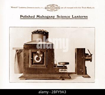 Schraubenschlüssel wissenschaftlichen magischen Laterne Projektor Stockfoto