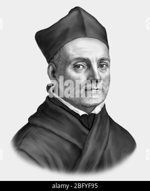 Athanasius Kircher 1602-1680 Deutscher Jesuit-Gelehrter Polymath Stockfoto