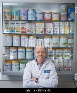 EMBARGGED TO 0001 Dienstag 21 April REDAKTIONELLE VERWENDUNG NUR Ross McMahon, CEO von Kendal Nutricare, dem einzigen britischen Hersteller von Baby-Formel, hat einen Queen's Award für Enterprise, Cumbria, gewonnen. Stockfoto