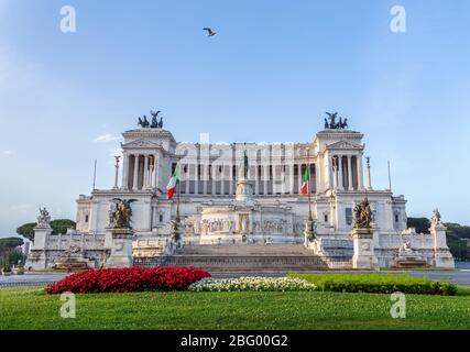 Altare della Patria am frühen Morgen - Rom, Italien Stockfoto