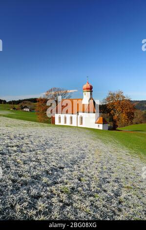 Kapelle in Weitnau im Allgäu, Schwaben, Bayern, Deutschland, Europa Stockfoto