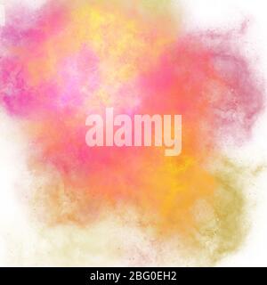 Farbverlauf für Aquarellfarbe in Pink Orange. Abstrakte Hintergrund Hintergrund Tapete, schöne Textur Flecken Farbe Imitation der strukturierten Oberfläche Stockfoto