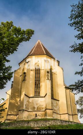Apsis in der Kirche auf dem Hügel (Biserica din Deal), lutherischen, gotischen Stil, Schule Hügel, Zitadelle in Sighisoara, Siebenbürgen, Rumänien Stockfoto