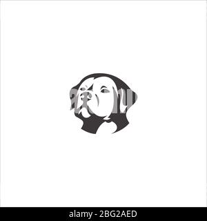 Animal Dog Logo Vektor Design Vorlagen Stock Vektor