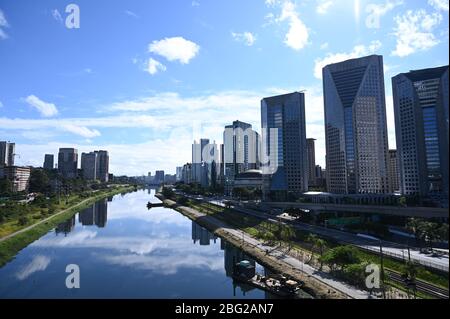 Sao Paulo-Stadt Stockfoto