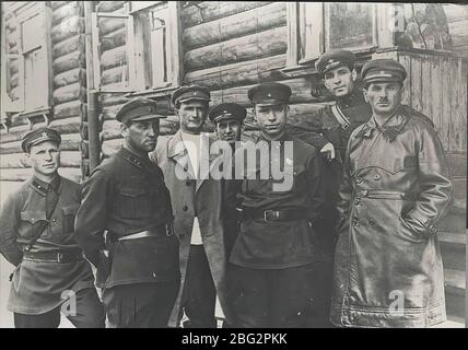 Gefangene des sowjetischen Gulag. UDSSR. Ca. 1936-1937 Stockfoto