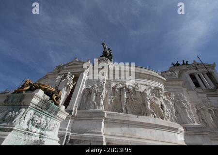 Rom, Italien - 4. Mai 2015: Das Nationaldenkmal für Vittorio Emanuele II, bekannt als Vittoriano oder Altare della Patria Stockfoto