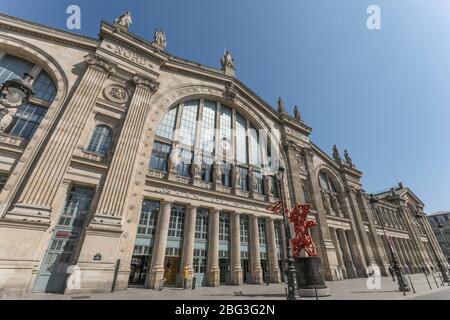 BAHNHOF GARE DU NORD PARIS Stockfoto