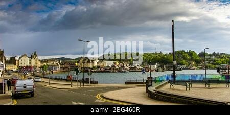 Historisches Stadtzentrum und Hafengebiet, Oban, Argyll and Bute, Schottland, Großbritannien Stockfoto