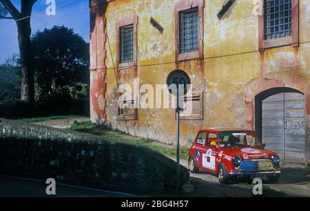 2002 Die Italienische Job Road Rallye Stockfoto