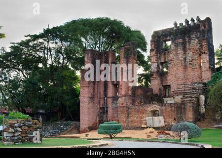 Thangassery st. thomas Fort / Kerala / königliches freies Bild Stockfoto