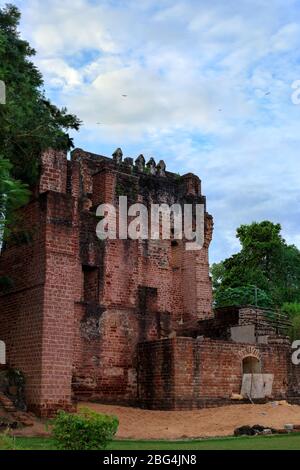 Thangassery st. thomas Fort / Kerala / königliches freies Bild Stockfoto