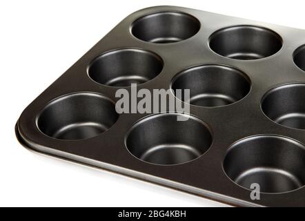 Muffin-Tablett aus nächster Nähe Stockfoto