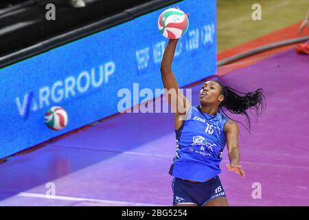 sylvia nwakalor (il bisonte firenze) während der italienischen Volleyball Serie A1 Frauen Saison 2019/20, , Florenz, Italien, 01 Jan 2020 Stockfoto