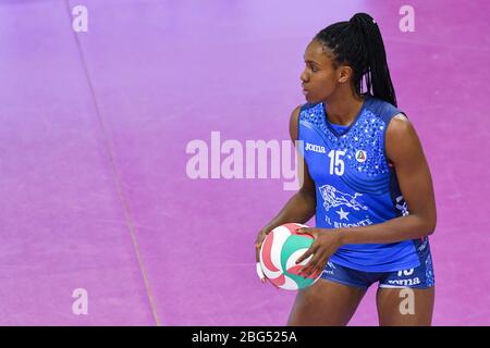 sylvia nwakalor (il bisonte firenze) während der italienischen Volleyball Serie A1 Frauen Saison 2019/20, , Florenz, Italien, 01 Jan 2020 Stockfoto