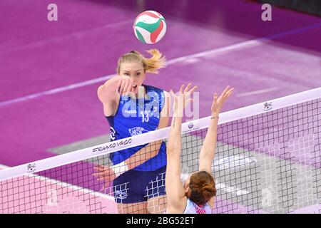 sarah fahr (il bisonte firenze) während der italienischen Volleyball Serie A1 Frauen Saison 2019/20, , Florenz, Italien, 01 Jan 2020 Stockfoto