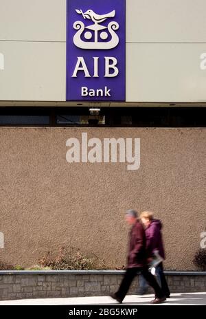 Ein Zweig der Allied Irish Bank, Roscommon, Irland Stockfoto