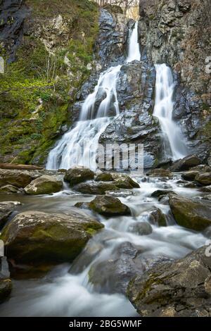 Wasserfall und Fluss im Frühling in Virginia, USA Stockfoto