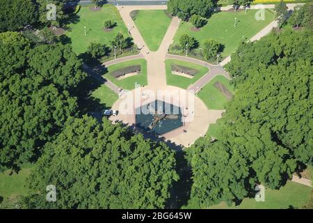 Park. Von Sydneys Tower Eye aus gesehen Stockfoto