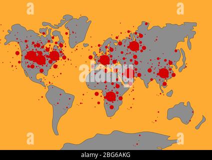 Ausbruch des Coronavirus 2019-nC0V, Coronavirus Stockfoto