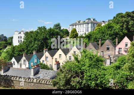 Cobh bunte Häuser, Irland Stockfoto