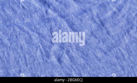 Struktur aus blauem Stoff. Stoff mit natürlicher Textur. Blaue Leinwandtextur Stockfoto