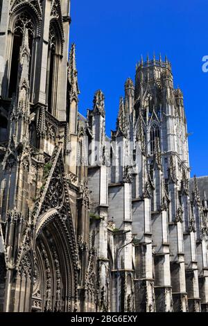 St. Ouen Abteikirche, Rouen, Normandie, Frankreich, Europa Stockfoto