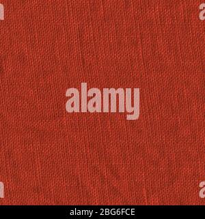 Struktur aus rotem Leinenstoff. Roter Stoffhintergrund Stockfoto