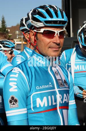 Erik Zabel vom Team Milram bei den Paris Tours 2008, Radrennen, Saint Arnould en Yvelines - Touren (252 km) am 12. Oktober 2008 in Saint Arnould en Yvelines, Frankreich - Foto Laurent Lairys / DPPI Stockfoto