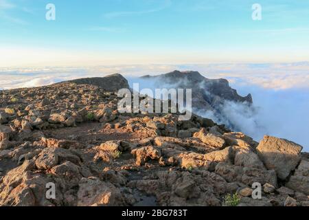 Sea of Clouds, Haleakala National Park, Maui, Hawaii Stockfoto