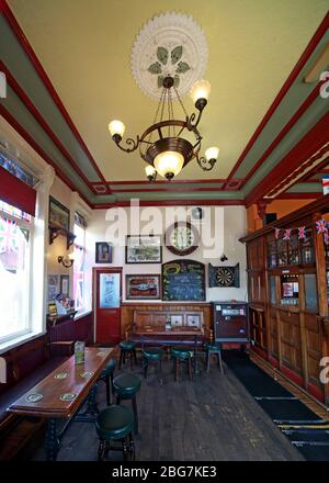 Cains Brewery Tap, Classic British Pub, 39 Stanhope St, Liverpool, Merseyside, England, Großbritannien, L8 5RE Stockfoto