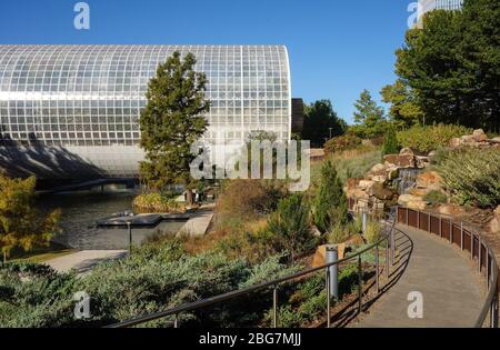 Myriad Botanical Gardens in Oklahoma City, OK Stockfoto