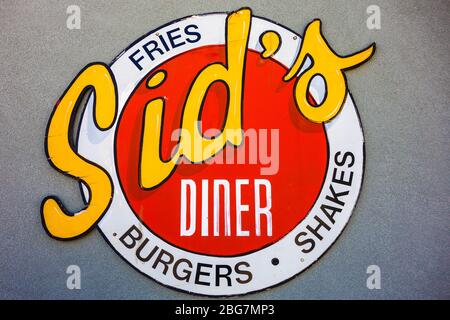 In El Reno auf Sid's Diner, OK auf Route 66 Stockfoto