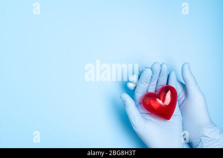 Konzept Arzt zur Behandlung und Pflege von Patienten mit Herz oder über Herzerkrankungen. Stockfoto