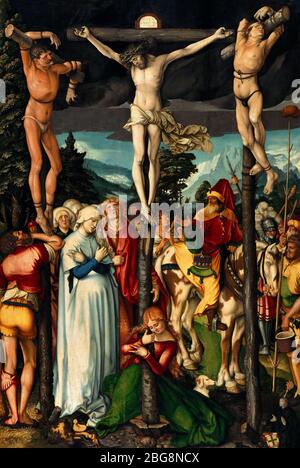 Die Kreuzigung Christi - Hans Baldung, 1512 Stockfoto