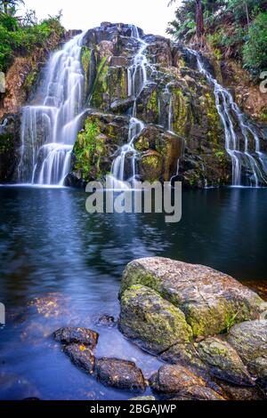 Owharoa Falls, Karangahake Gorge / Waihi / Kaimai Mamaku Conservation Park, North Island, Neuseeland Stockfoto