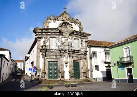 Leere Straßen in Portugal wegen Coronavirus Stockfoto