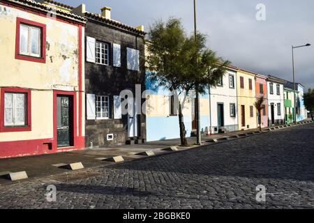 Leere Straßen in Portugal wegen Coronavirus Stockfoto