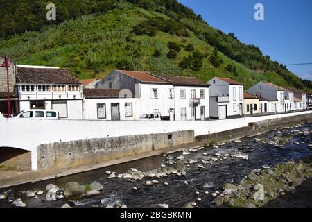 Leere Straßen in Portugal wegen Coronavirus Stockfoto