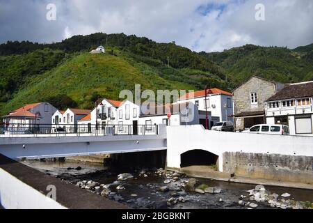 Leere Straßen in Portugal wegen Coronavirus Stockfoto