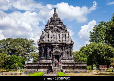 Candi Bubrah Buddhistischer Tempel, Die Prambanan Temple Compounds, Yogyakarta, Zentral-Java, Indonesien. Stockfoto