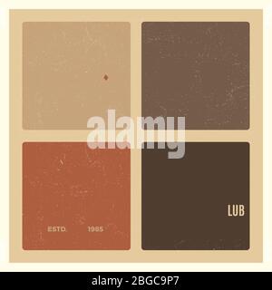 Vintage Grunge Motor Club und Motorrad Liga Labels Design. Vektorgrafik Stock Vektor