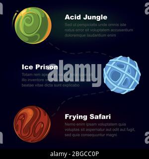 Stages of Game, Grafiken für Spiele Stock Vektor