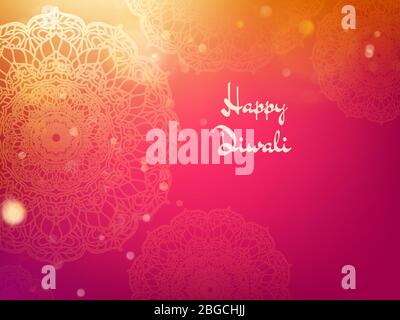Happy Diwali Festival Urlaub Design Vorlage. EPS 10 Stock Vektor