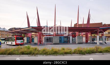 Busbahnhof in Cheb. Tschechische Republik Stockfoto