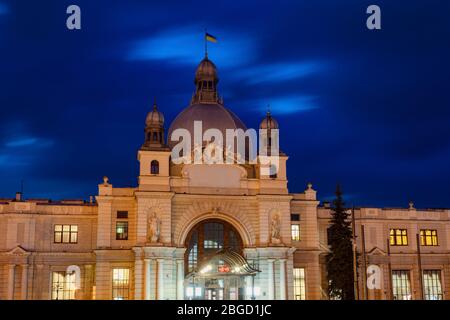 Bahnhof Lviv. Lwiw, Lwiw, Ukraine. Stockfoto