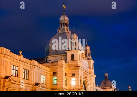 Bahnhof Lviv. Lwiw, Lwiw, Ukraine. Stockfoto