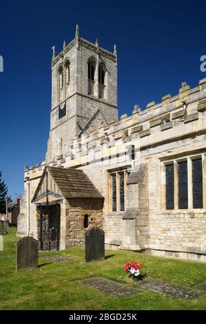 Großbritannien, South Yorkshire, Doncaster, Sprotbrough, St Mary's Church Stockfoto