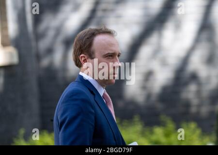 London, Großbritannien. 21. April 2020. Verlässt ein Kabinettstreffen in der Downing Street 10, London Quelle: Ian Davidson/Alamy Live News Stockfoto