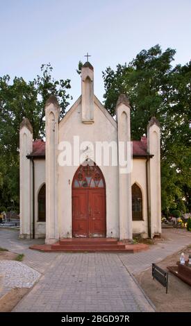 Kapelle auf dem Friedhof in Golub-Dobrzyn. Polen Stockfoto